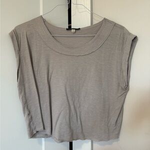 Grey sleeveless top